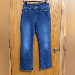 Levi's 512‎ perfect slimmin sz 8 Women's Dark Blue Boot Cut Jeans JB3